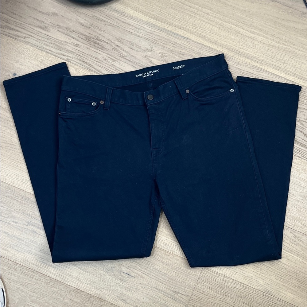 Banana Republic Men’s Navy Slim Straight Jeans